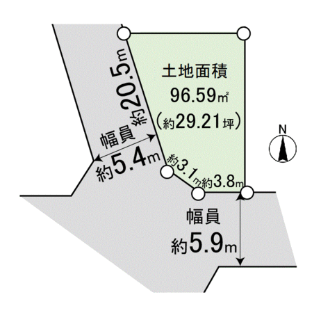 浜田町4丁目土地 地形図 浜田町4丁目土地 地形図
