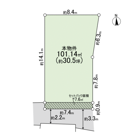 東大阪市下小阪1丁目 土地 地形図 東大阪市下小阪1丁目 土地 地形図