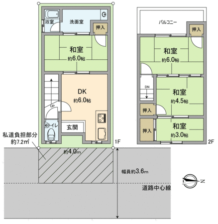 伏見区景勝町 収益戸建 間取り 伏見区景勝町 収益戸建 間取り