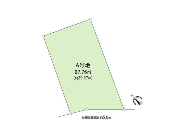 宇治市広野町寺山 A号地【建築条件無土地】 地形図 宇治市広野町寺山 A号地【建築条件無土地】 地形図