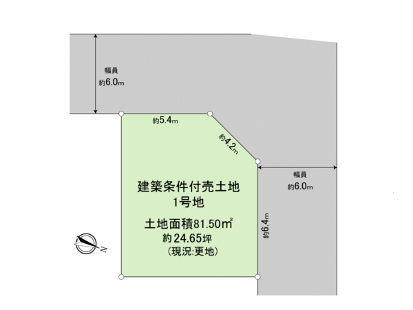 伏見区羽束師志水町1号地【建築条件付売土地】 地形図 伏見区羽束師志水町1号地【建築条件付売土地】 地形図