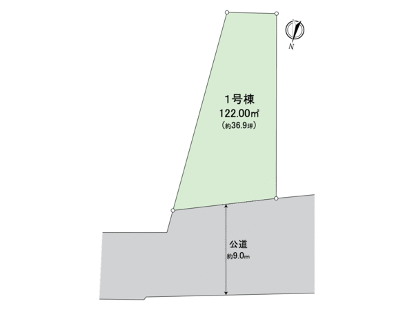 宇治市広野町大開1号地【建築条件無土地】 地形図 宇治市広野町大開1号地【建築条件無土地】 地形図