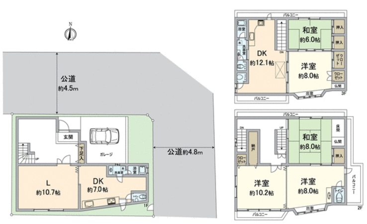 伏見区向島善阿弥町 一戸建 間取り 伏見区向島善阿弥町 一戸建 間取り