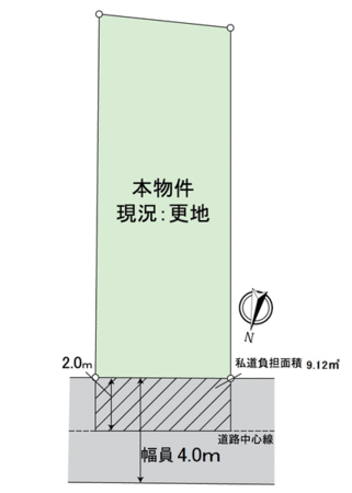 宇治市槇島町南落合 建築条件付土地 地形図 宇治市槇島町南落合 建築条件付土地 地形図