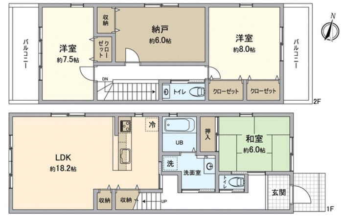 北区紫竹西北町 新築一戸建 間取り 北区紫竹西北町 新築一戸建 間取り