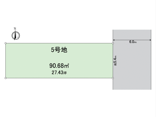 伏見区羽束師鴨川町5号地 建築条件付土地 地形図 伏見区羽束師鴨川町5号地 建築条件付土地 地形図