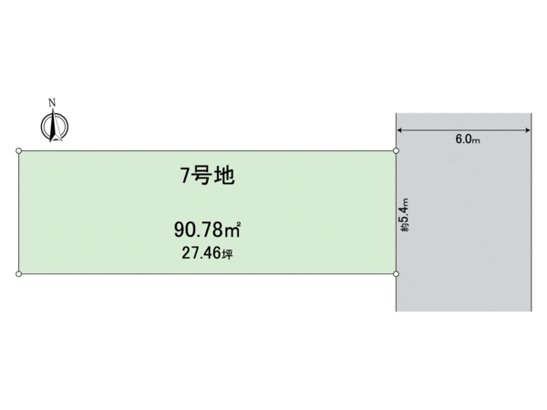 伏見区羽束師鴨川町7号地 建築条件付土地 地形図 伏見区羽束師鴨川町7号地 建築条件付土地 地形図