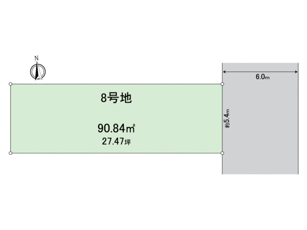 伏見区羽束師鴨川町8号地 建築条件付土地 地形図 伏見区羽束師鴨川町8号地 建築条件付土地 地形図