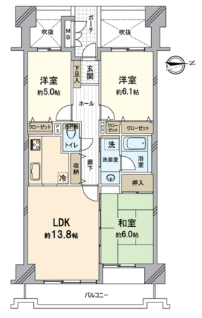 グランデュール鴨川3番館 間取り グランデュール鴨川3番館 間取り