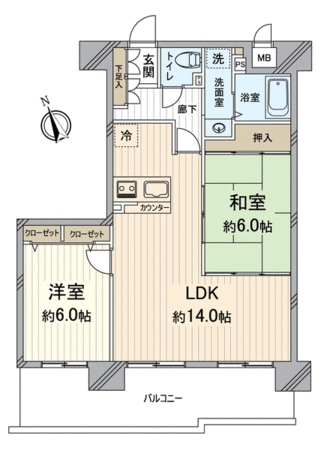 ルネ伏見東 間取り ルネ伏見東 間取り