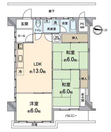 セントラルレジデンス八幡2号館 間取り セントラルレジデンス八幡2号館 間取り