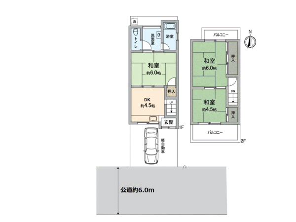 伏見区納所和泉屋 連棟5戸1 間取り 伏見区納所和泉屋 連棟5戸1 間取り
