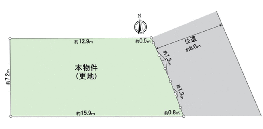 宇治市五ケ庄戸ノ内 建築条件無売土地 地形図 宇治市五ケ庄戸ノ内 建築条件無売土地 地形図