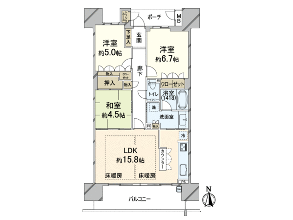 グランドメゾン西九条BIO 間取り グランドメゾン西九条BIO 間取り