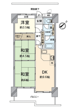阪神住建リバーサイドヴィラ姫島A棟 間取り 阪神住建リバーサイドヴィラ姫島A棟 間取り