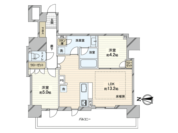 ローレルタワー御堂筋本町 間取り ローレルタワー御堂筋本町 間取り
