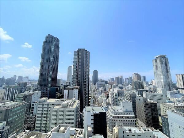 北浜ミッドタワー バルコニーからの眺望 北浜ミッドタワー バルコニーからの眺望