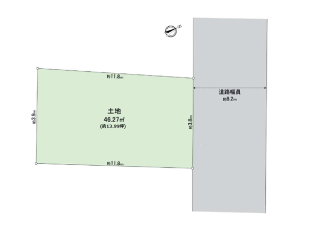 杭瀬本町1丁目土地 地形図 杭瀬本町1丁目土地 地形図