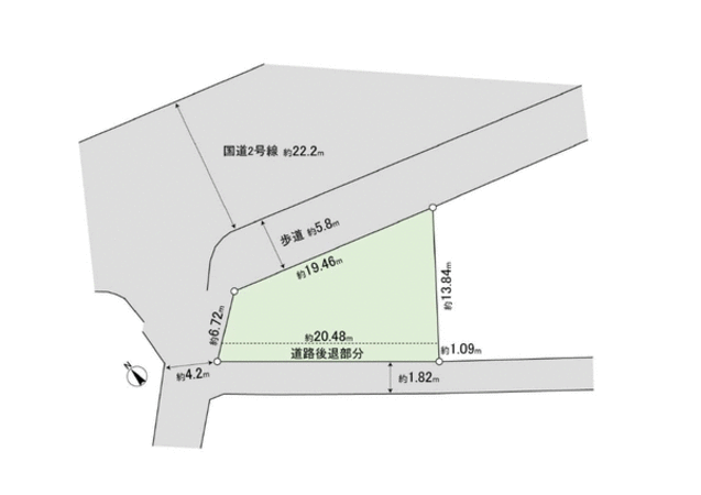 杭瀬本町3丁目 土地 地形図 杭瀬本町3丁目 土地 地形図