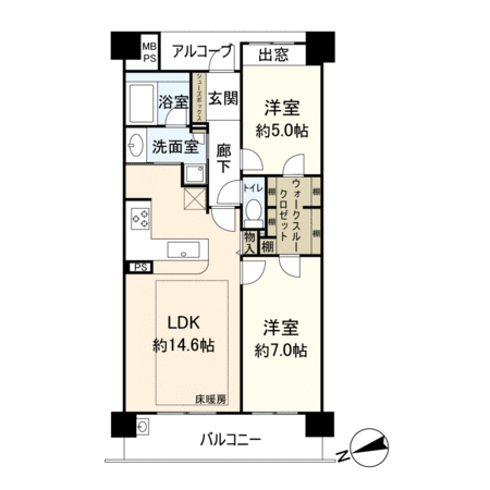 ザ・ガーデネスクシティ コムズ館 間取り ザ・ガーデネスクシティ コムズ館 間取り