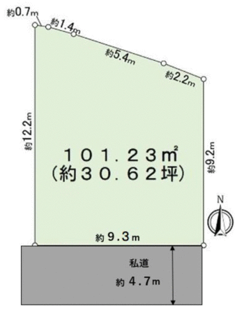 堺市東区丈六 地形図 堺市東区丈六 地形図