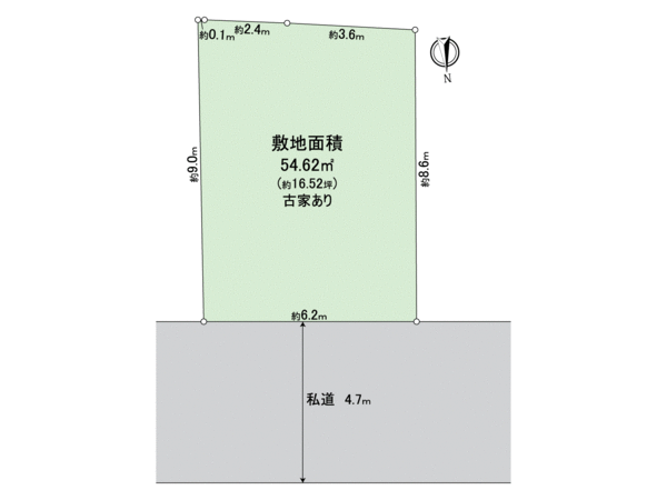 堺市北区長曽根町 古家付土地 地形図 堺市北区長曽根町 古家付土地 地形図