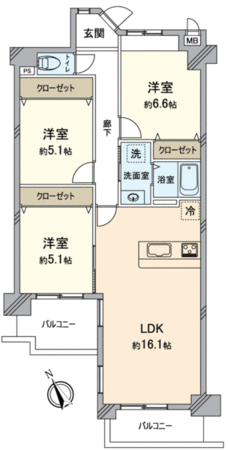 コスモ初芝 間取り コスモ初芝 間取り