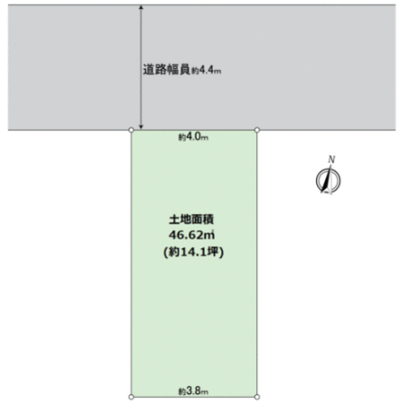 堺市北区長曽根町 地形図 堺市北区長曽根町 地形図