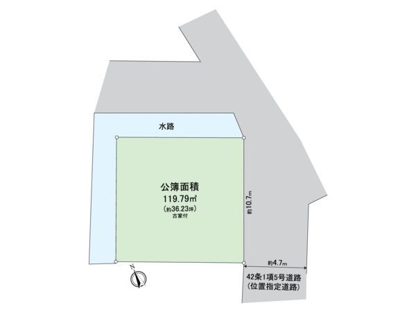 堺市西区草部 土地 地形図 堺市西区草部 土地 地形図