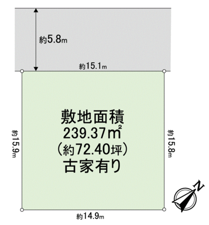 河内長野市大矢船北町 地形図 河内長野市大矢船北町 地形図