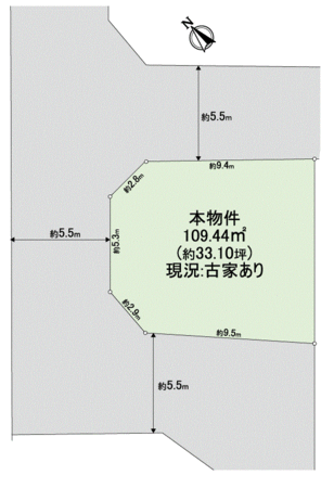 河内長野市あかしあ台1丁目 地形図 河内長野市あかしあ台1丁目 地形図