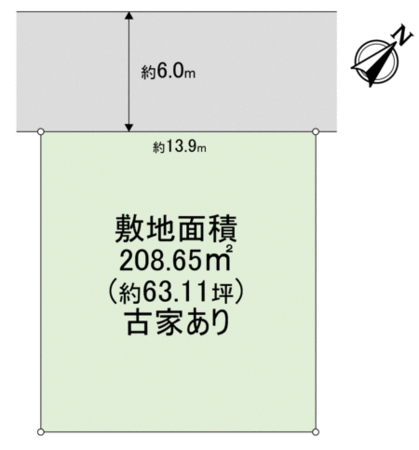 河内長野市南花台6丁目 地形図 河内長野市南花台6丁目 地形図