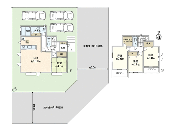 富田林市久野喜台1丁目 2号棟 間取り 富田林市久野喜台1丁目 2号棟 間取り