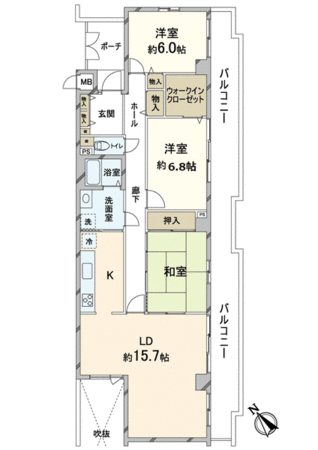 アメニティ長野 16号棟 間取り アメニティ長野 16号棟 間取り