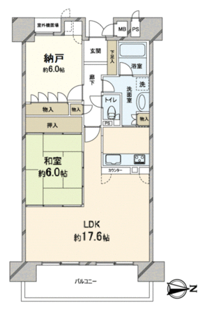 東急ドエル・アルス三日市 間取り 東急ドエル・アルス三日市 間取り