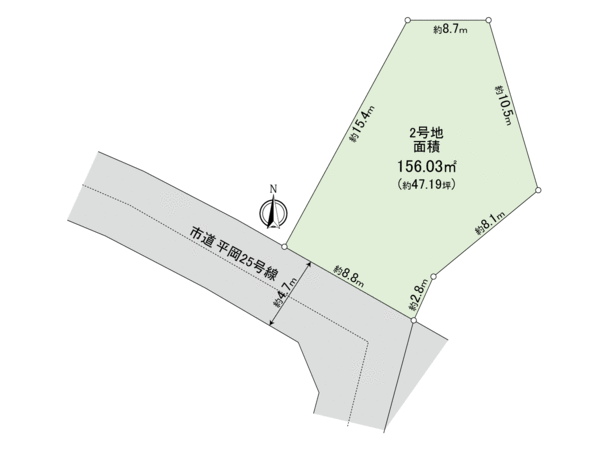 堺市西区平岡町 土地 2号地 地形図 堺市西区平岡町 土地 2号地 地形図