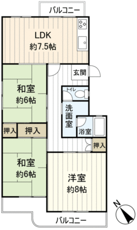泉北槇塚台C住宅 40-4棟 間取り 泉北槇塚台C住宅 40-4棟 間取り