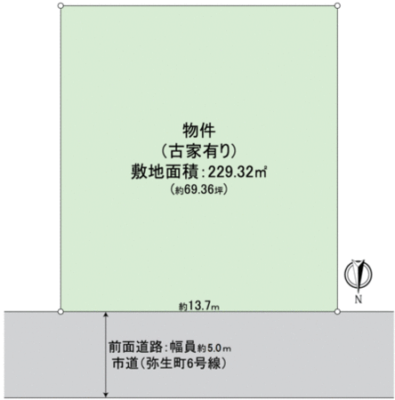 和泉市弥生町1丁目 地形図 和泉市弥生町1丁目 地形図