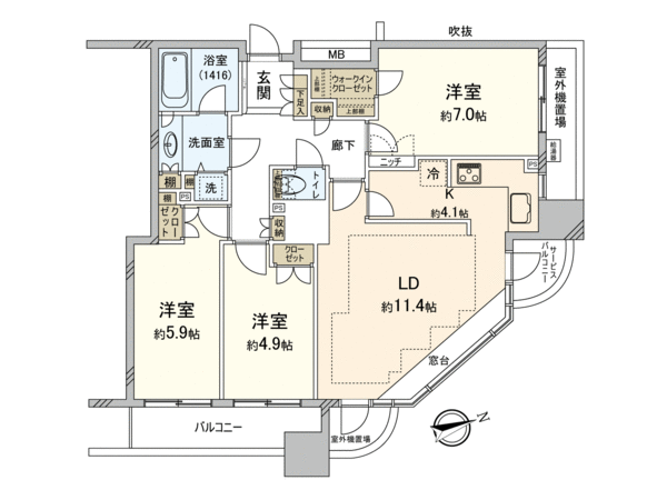 西早稲田シティタワー 間取り 西早稲田シティタワー 間取り