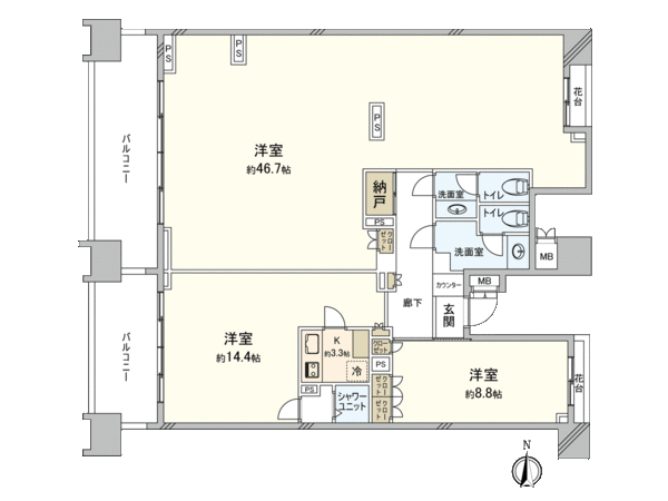 マジェスティハウス新宿御苑パークナード 間取り マジェスティハウス新宿御苑パークナード 間取り