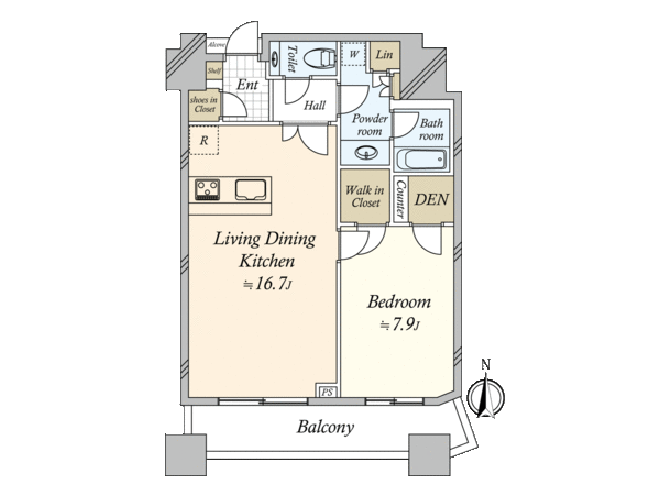 コンシェリア西新宿TOWER’S WEST 間取り コンシェリア西新宿TOWER’S WEST 間取り
