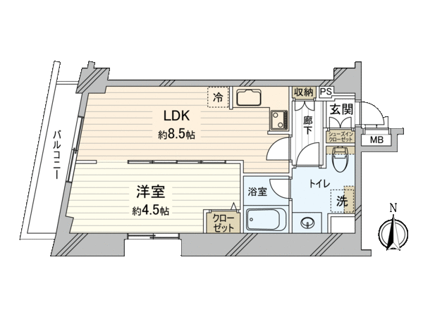 ガラステーション四谷三丁目 間取り ガラステーション四谷三丁目 間取り