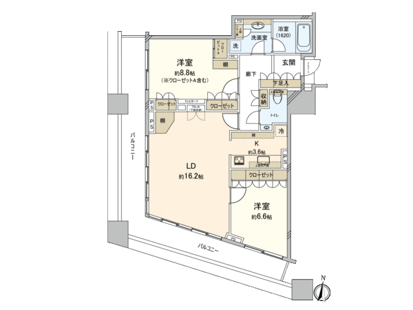 コンシェリア西新宿TOWER’S WEST 間取り コンシェリア西新宿TOWER’S WEST 間取り