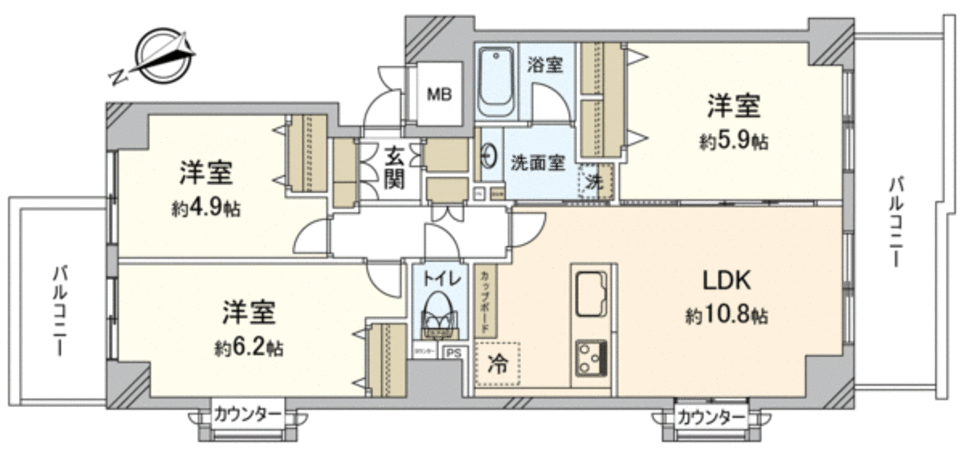 サニーコート市川 間取り サニーコート市川 間取り