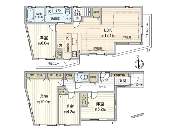杉並区西荻北二丁目戸建 間取り 杉並区西荻北二丁目戸建 間取り