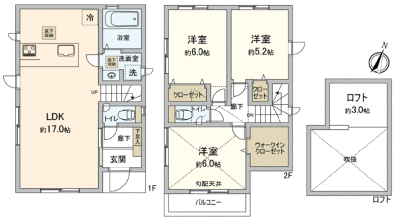 本天沼1丁目 新築戸建 間取り 本天沼1丁目 新築戸建 間取り