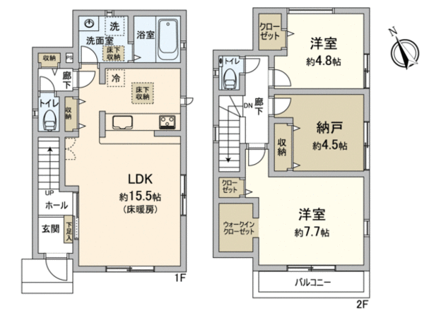 本天沼2丁目 新築戸建 間取り 本天沼2丁目 新築戸建 間取り