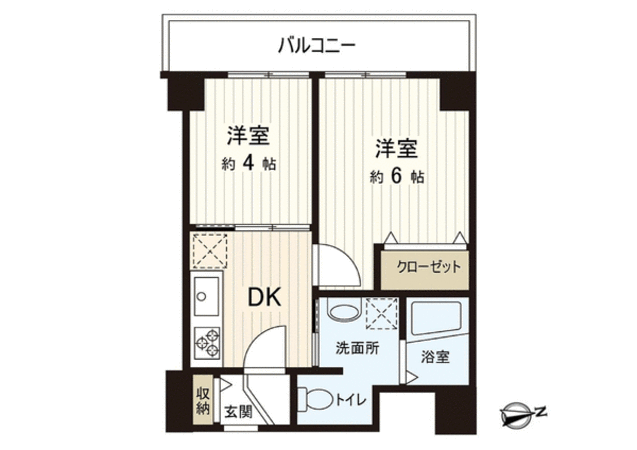 モナークマンション第2方南 A棟 間取り モナークマンション第2方南 A棟 間取り