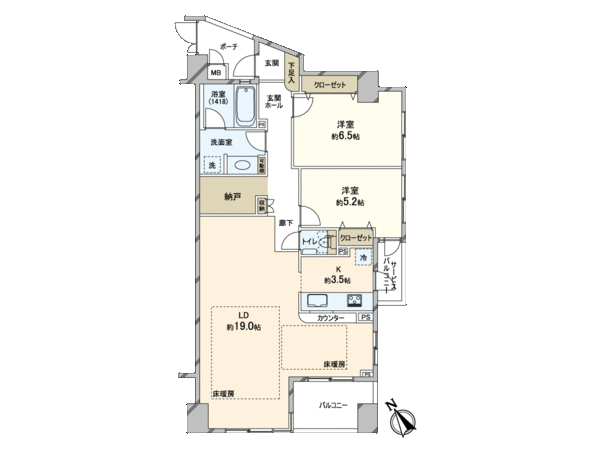 フェアロージュ永福町 間取り フェアロージュ永福町 間取り
