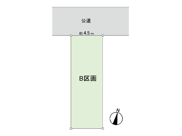 永福4丁目売地B区画 地形図 永福4丁目売地B区画 地形図